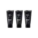 Mascara Facial Fashion Argila Preta Remove Cravos 30g - 3un