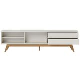 Rack Frisado Para Tvs 75 Calabria Off White Matte