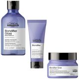 Shampoo 300 Cond 200 Masc 250 Loreal Blondifier Gloss