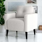 Poltrona Decorativa Miguel Boucle Natural