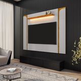 Painel Tv 75 Polegadas Costa Do Sol Off White Naturalle