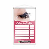 Banner Extensão De Cílios Preço Contato Salão 80x50cm