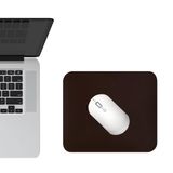 Mouse Pad 20x20cm Tapete Mesa Gamer Couro Ecológico Café