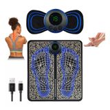 Kit Massagem Diária: Massageador Ems No Kit Com Tapete Para Pés, Pescoço, Coluna, Perna E Lombar