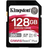 Cartão Memória Kingston Sd Xc 128gb 280mb/s React Plus