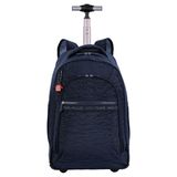 Mochila Carrinho Paul Frank T03 - Azul Marinho - Grande