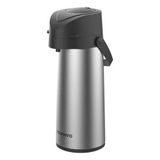 Garrafa Inox Água Chá Café 1,9 Lts Térmica Ampola De Vidro