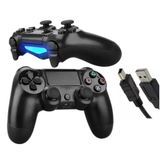 Controle Play 4 Com Fio Ps4 Led Joystick Video Game Pc Note