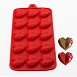 Forma Em Silicone Coração Para Bombom/chocolate Antiaderente