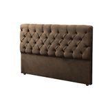 Cabeceira Sonho Paris King  1,95m Em Suede Marrom