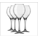 Jogo De Taça Vinho Tinto Branco De Vidro Prestige 500ml 06un