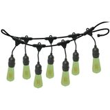 Varal De Luzes 20m Bivolt Com 20 Lâmpadas Verde 127v Foxlux