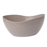 Tigela Saladeira Bowl Oval 1,9lt Cinza Petra