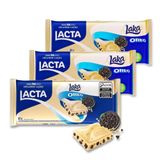 Chocolate Branco Laka Oreo Lacta Kit 3 Barras De 80g