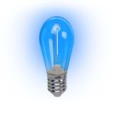 Lâmpada Led Filamento Azul 1w E-27 220v 4 Peças Foxlux