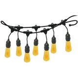 Varal De Luzes 20m Bivolt Com 20 Lâmpadas Amarelas 220v Foxlux