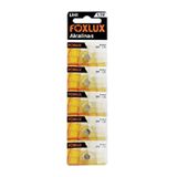 Bateria Alcalina 1,5v Lr41 Com 5 Unidades Foxlux