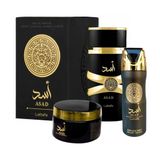 Kit 3 Em 1 Asad Preto Lattafa - Perfume, Creme E Desodorante Eau De Parfum: A Essencia Da Modernidade