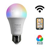 Kit 2 Lâmpada Inteligente Rgb 9w Wifi Smart Color Bivolt Foxlux