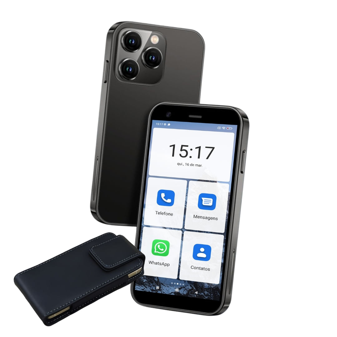 Mini Smartphone Simplficado Para Idosos 16gb/2gb Ram - Facil Utilização ...