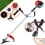 Roçadeira Lateral Completa Anmax Cg430p À Gasolina 2t 43cc 2hp Profissional De Alta Rotação Com Carretel De Nylon E Kit Com 4 Lâminas De Cortes