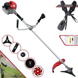 Roçadeira Multifunções Completa Anmax Cg430p À Gasolina 43cc Para Todos Os Tipos De Trabalho Com Carretel De Nylon + Kit De 4 Lâminas De Cortes