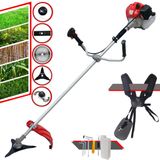 Roçadeira Multifunções Anmax Cg430p À Gasolina 43cc 2hp Alta Rotação Para Todos Os Tipos De Trabalho Com Carretel Nylon + Kit De 4 Lâminas De