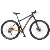 Bike Aro 29 Rino Everest Xr 8v Sunrun K7 11/32 Roletado - Preto/dourado - 17