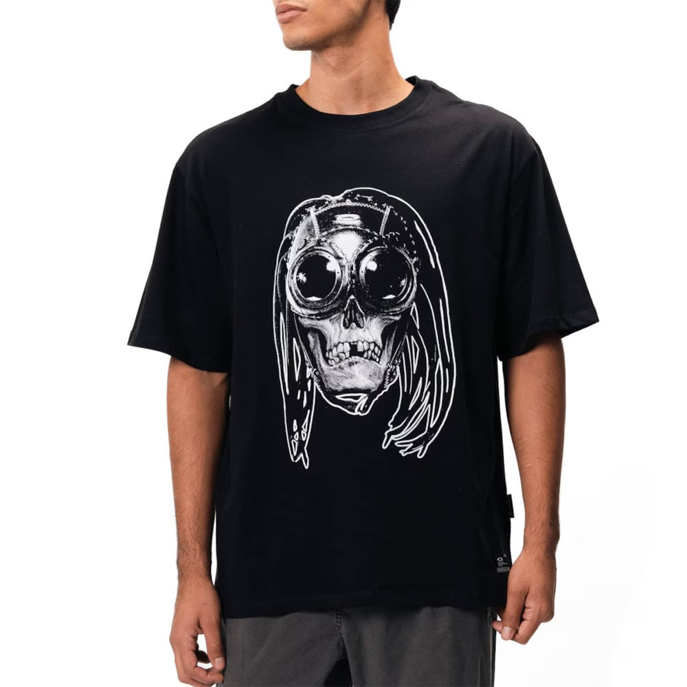 Camiseta Oakley Skull Medusa Blackout