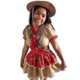 Fantasia Infantil Cangaceira Maria Bonita - Extra Festas Tamanho M