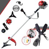 Roçadeira Multifunções Anmax Cg430p À Gasolina 43cc 2hp Alta Rotação Para Todos Os Tipos De Trabalho Com Carretel Nylon + Kit De 5 Lâminas De