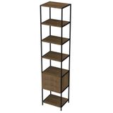 Estante Livreiro Steel Quadra 27807 3 Gavetas Vermont Base Preta - Artesano