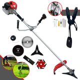 Roçadeira Profissional Completa Anmax Cg430p-tb À Gasolina 2 Tempos 43cc 2hp De Potência Alta Rotação Com Carretel De Nylon + Kit 5 Lâminas De