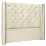 Cabeceira Casal Queen Cama Box 160cm Louise S06 Linho Pérola - Mpozenato