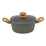 Panela Caçarola Verde 20cm Indução Cerâmico 4mm Style Cook