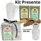 Cocook Kit Trio Presente Tempero Frango Peixe Porta Tempero