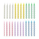 Vela Palitinho Espiral Cores Com 24 Unidades Aniversário