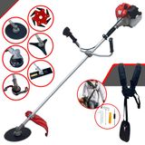 Roçadeira Completa À Gasolina Anmax Cg430ptb 43cc 2hp 9.000rpm Com Carretel De Nylon + Facas 2 Pontas, 3 Pontas, 6 Pontas, 80 Dentes E Trimmer