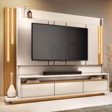 Estante Painel De Tv 75 Pol Montane Off White/cinamomo - Hb Móveis