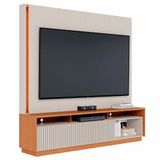 Estante Painel Tv 75 Pol Com Led 200cm Mafra Freijó/off White C05 - Mpozenato