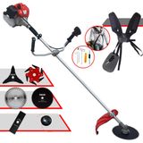 Roçadeira Anmax Cg430ptb À Gasolina 2hp 43cc Com Faca 2 Pontas + Faca 3 Pontas + Faca 6 Pontas + Disco 40 Dentes + Disco 80 Dentes + Carretel De Ny