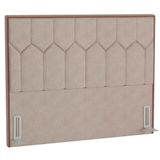 Cabeceira Cama Box Casal Queen 160cm Órion P02 Linho Areia - Mpozenato