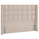 Cabeceira Cama Box Casal Queen 160cm Pisa P02 Linho Bege Cru - Mpozenato
