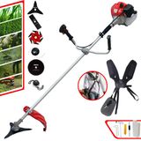 Roçadeira Multifunções Anmax Cg430-p À Gasolina 2t 43cc 2hp Com Carretel + Faca 2 Pontas + Faca 3 Pontas + Faca 6 Pontas + Faca 80 Dentes + Trimm