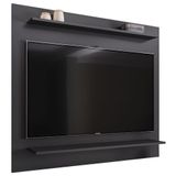 Painel Para Tv Suspenso 50 Pol 120cm 2 Prateleiras Versa Z34 Preto - Mpozenato