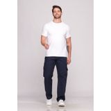 Calça Masculina Cargo Em Sarja Macaw Sarja 7888 Azul Marinho