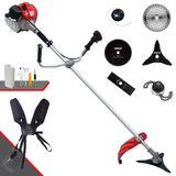 Roçadeira Profissional Completa Anmax Cg430p-tb À Gasolina 2 Tempos 43cc 2hp De Potência Alta Rotação Com Carretel De Nylon + Kit 5 Opções De