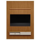 Painel Ripado Para Tv 75 Pol. Com Bancada 180cm Prime Plus L06 Nature/off White - Mpozenato