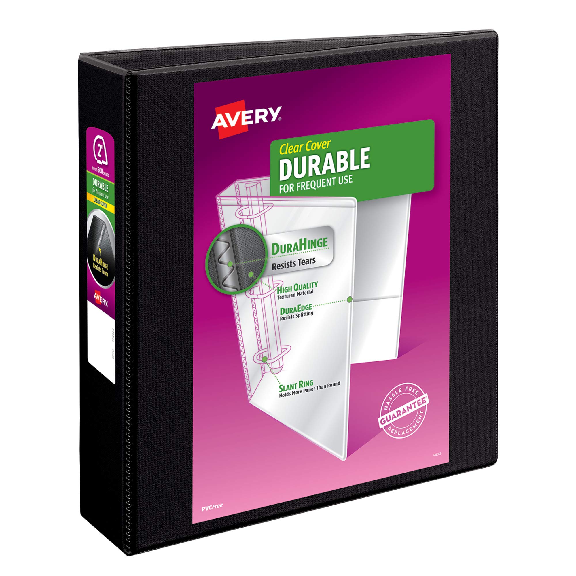 Binder Avery Durable View 3 Ring, Anéis Ezd De 2 Polegadas, Pretos