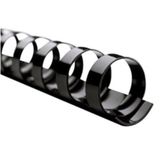 Binding Spines Gbc Combbind 1/4", Capacidade Para 25 Folhas, Preto, Pacote Com 100
